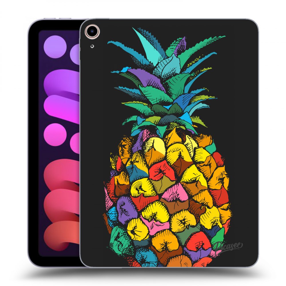 Picasee silikónový čierny obal pre Apple iPad mini 2021 (6. gen) - Pineapple