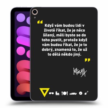 Picasee silikónový čierny obal pre Apple iPad mini 2021 (6. gen) - Kazma - MĚLI BYSTE SE DO TOHO PUSTIT