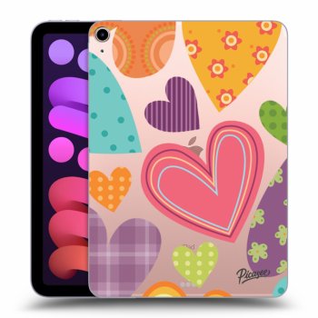 Picasee silikónový prehľadný obal pre Apple iPad mini 2021 (6. gen) - Colored heart