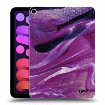 Picasee silikónový prehľadný obal pre Apple iPad mini 2021 (6. gen) - Purple glitter