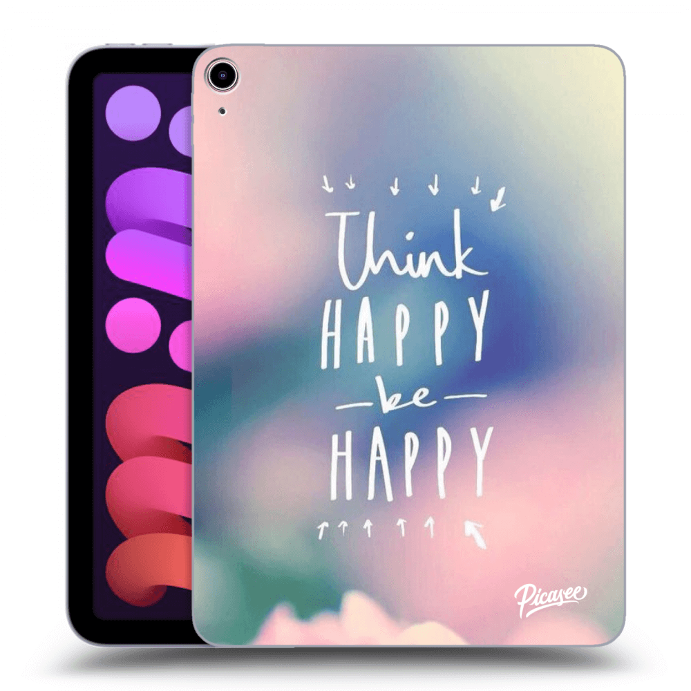 Picasee silikónový čierny obal pre Apple iPad mini 2021 (6. gen) - Think happy be happy