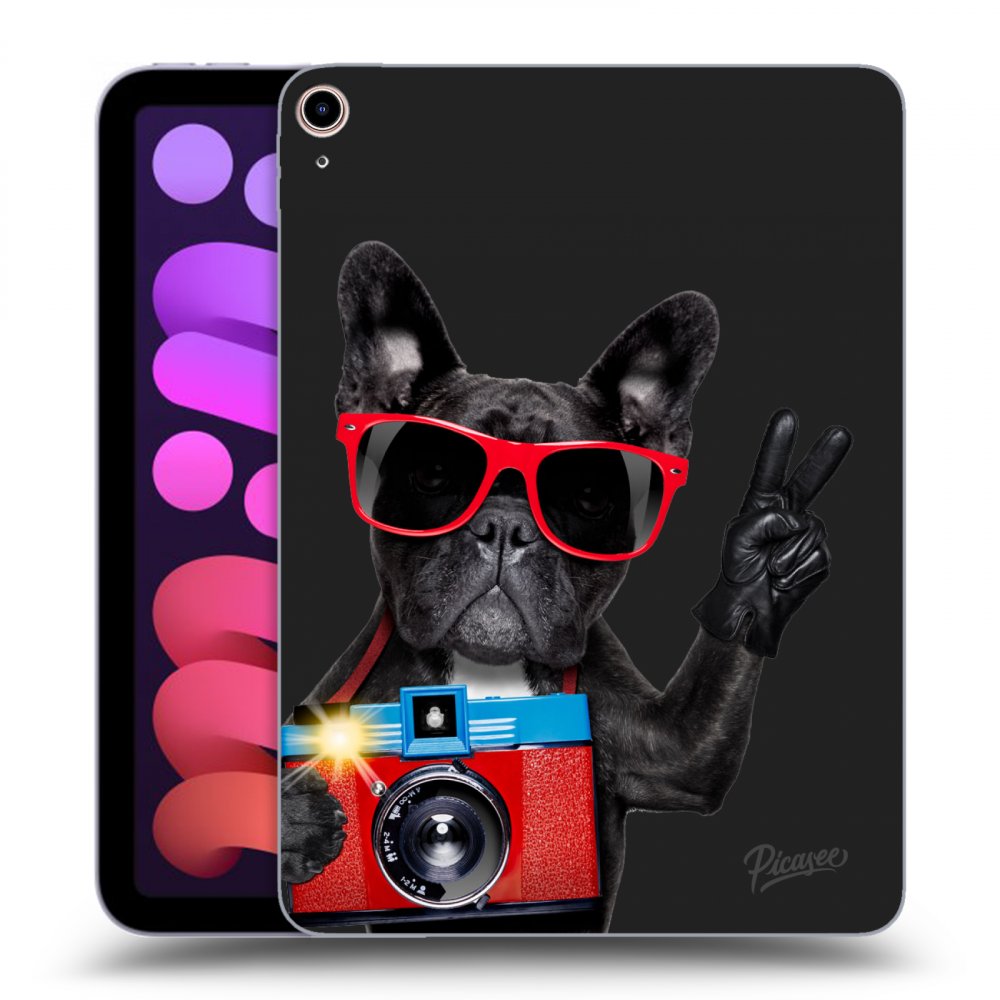 Picasee silikónový čierny obal pre Apple iPad mini 2021 (6. gen) - French Bulldog