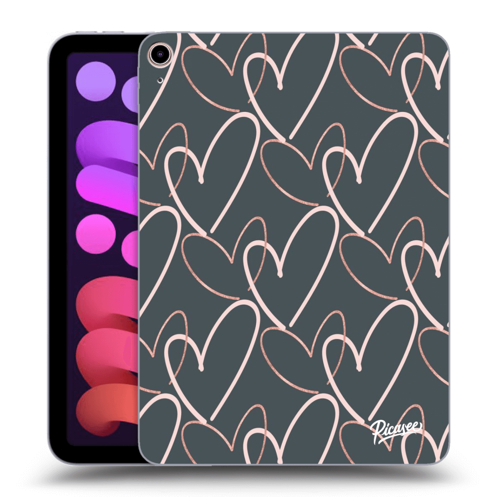 Picasee silikónový čierny obal pre Apple iPad mini 2021 (6. gen) - Lots of love