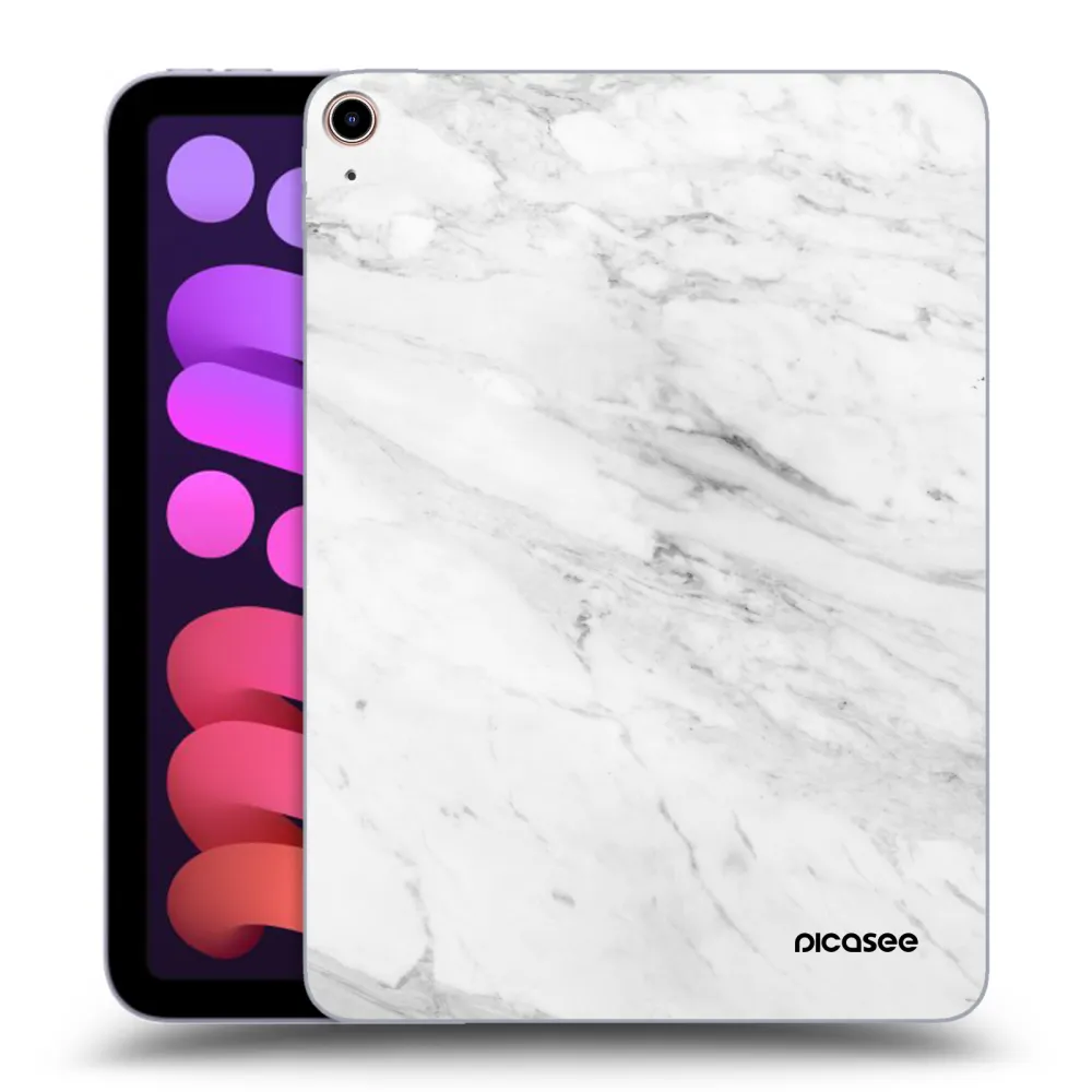 Picasee silikónový prehľadný obal pre Apple iPad mini 2021 (6. gen) - White marble