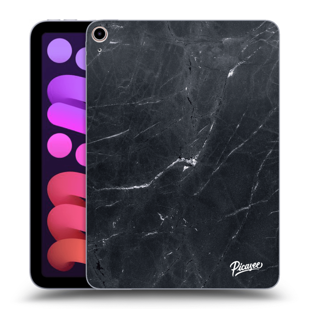 Picasee silikónový prehľadný obal pre Apple iPad mini 2021 (6. gen) - Black marble