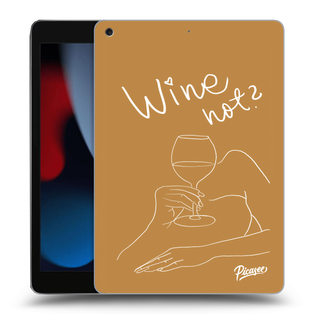 Picasee silikónový čierny obal pre Apple iPad 10.2" 2021 (9. gen) - Wine not