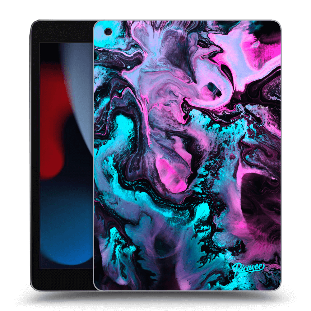 Picasee silikónový čierny obal pre Apple iPad 10.2" 2021 (9. gen) - Lean