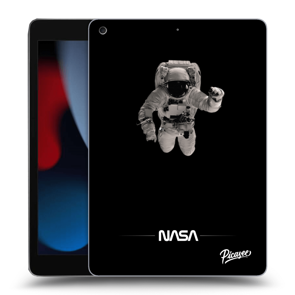 Picasee silikónový čierny obal pre Apple iPad 10.2" 2021 (9. gen) - Astronaut Minimal