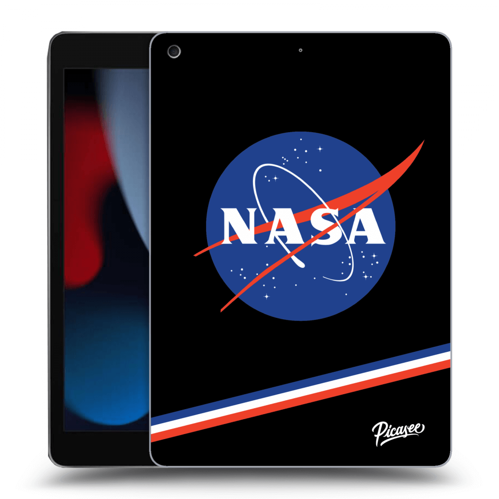 Picasee silikónový čierny obal pre Apple iPad 10.2" 2021 (9. gen) - NASA Original