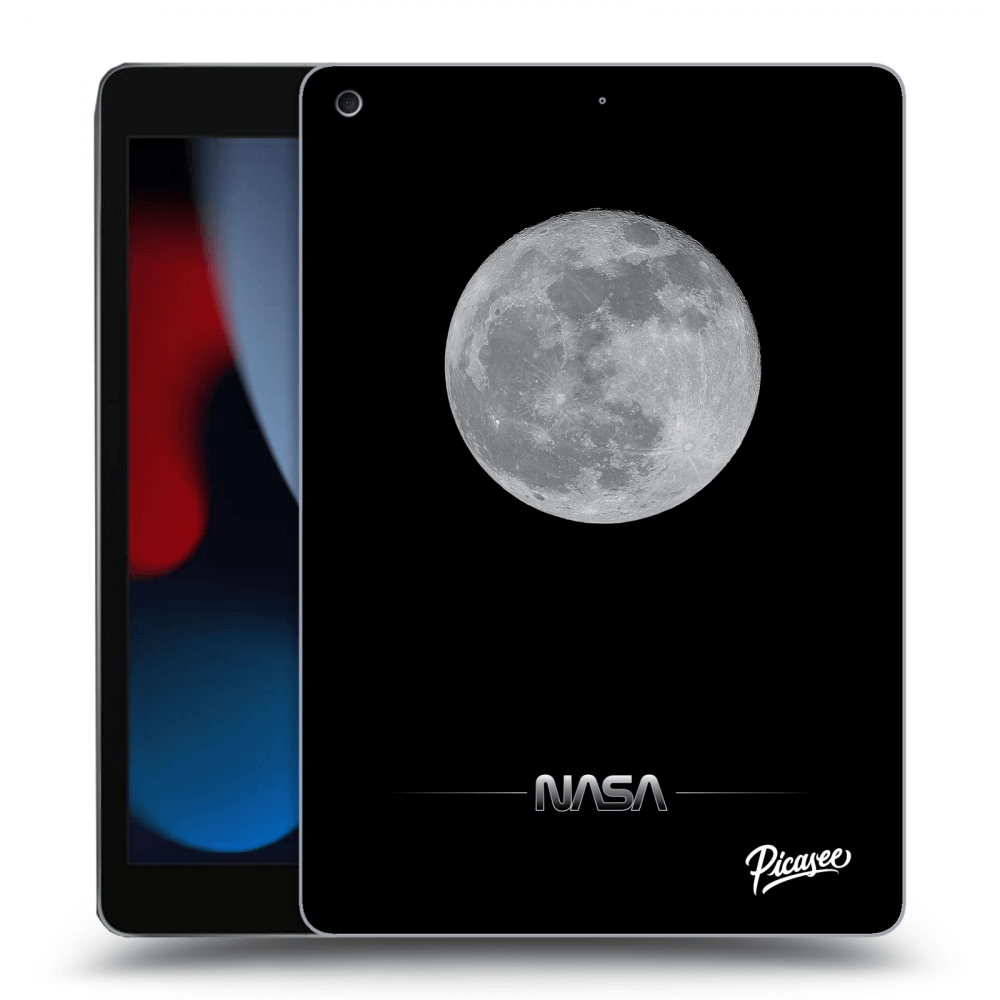 Picasee silikónový čierny obal pre Apple iPad 10.2" 2021 (9. gen) - Moon Minimal