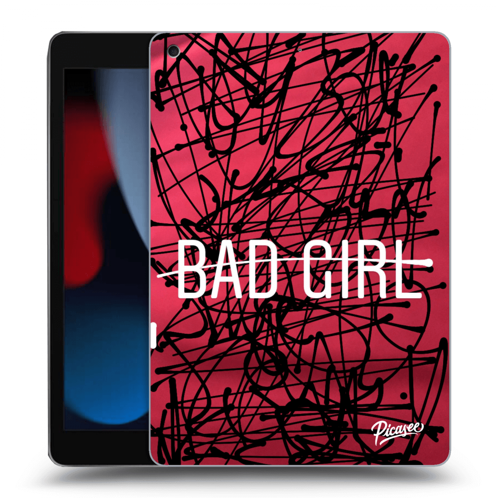 Picasee silikónový prehľadný obal pre Apple iPad 10.2" 2021 (9. gen) - Bad girl