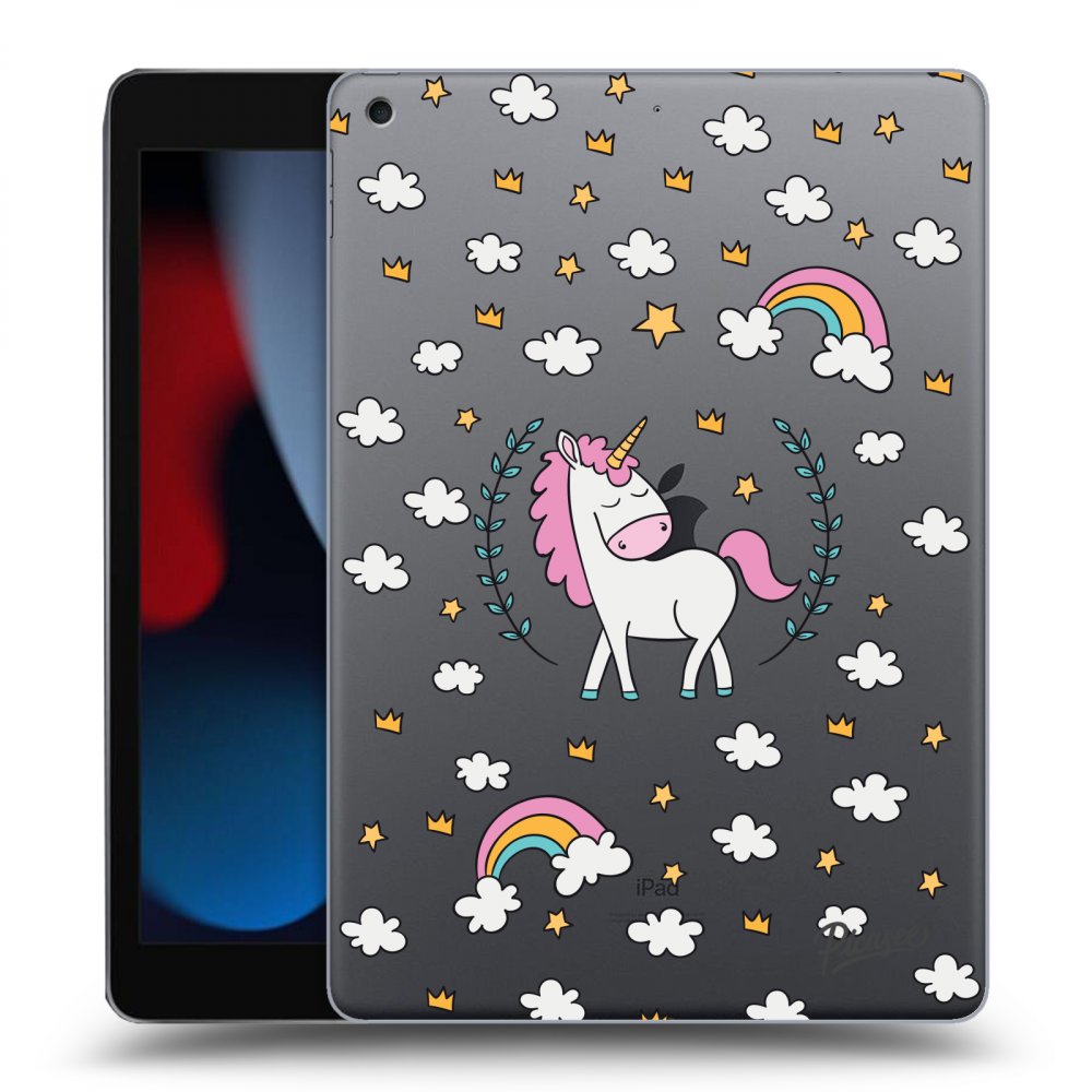 Picasee silikónový prehľadný obal pre Apple iPad 10.2" 2021 (9. gen) - Unicorn star heaven