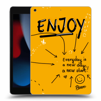 Picasee silikónový čierny obal pre Apple iPad 10.2" 2021 (9. gen) - Enjoy
