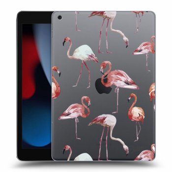 Picasee silikónový prehľadný obal pre Apple iPad 10.2" 2021 (9. gen) - Flamingos