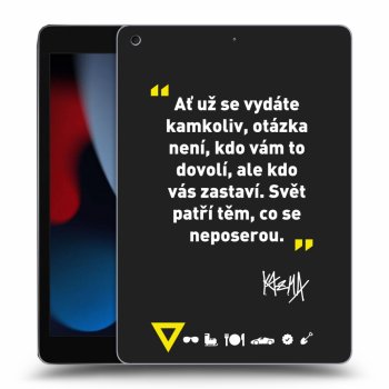 Obal pre Apple iPad 10.2" 2021 (9. gen) - Kazma - SVĚT PATŘÍ TĚM, CO SE NEPOSEROU