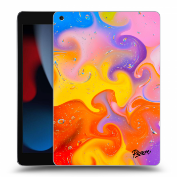 Picasee silikónový prehľadný obal pre Apple iPad 10.2" 2021 (9. gen) - Bubbles