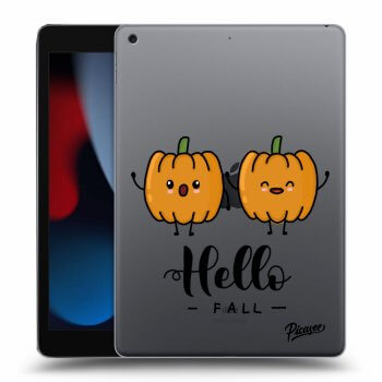 Picasee silikónový prehľadný obal pre Apple iPad 10.2" 2021 (9. gen) - Hallo Fall