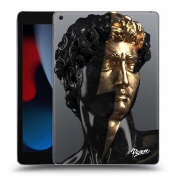 Picasee silikónový prehľadný obal pre Apple iPad 10.2" 2021 (9. gen) - Wildfire - Black