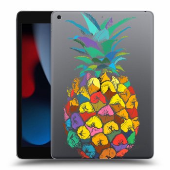 Picasee silikónový prehľadný obal pre Apple iPad 10.2" 2021 (9. gen) - Pineapple