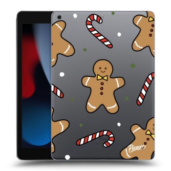 Picasee silikónový prehľadný obal pre Apple iPad 10.2" 2021 (9. gen) - Gingerbread