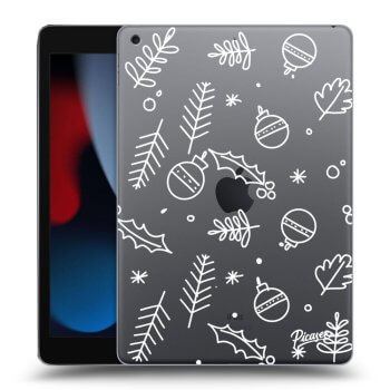 Picasee silikónový prehľadný obal pre Apple iPad 10.2" 2021 (9. gen) - Mistletoe
