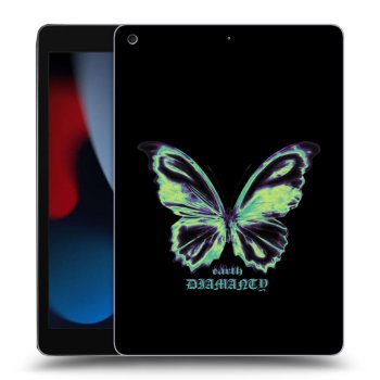 Picasee silikónový prehľadný obal pre Apple iPad 10.2" 2021 (9. gen) - Diamanty Blue