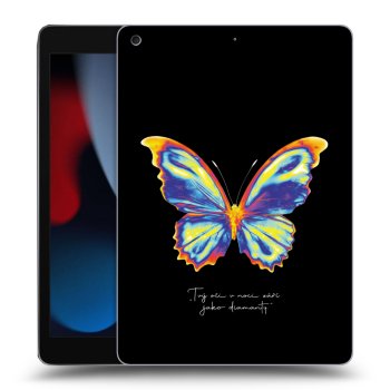 Picasee silikónový prehľadný obal pre Apple iPad 10.2" 2021 (9. gen) - Diamanty Black