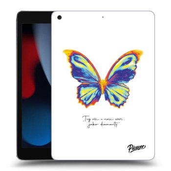 Picasee silikónový prehľadný obal pre Apple iPad 10.2" 2021 (9. gen) - Diamanty White