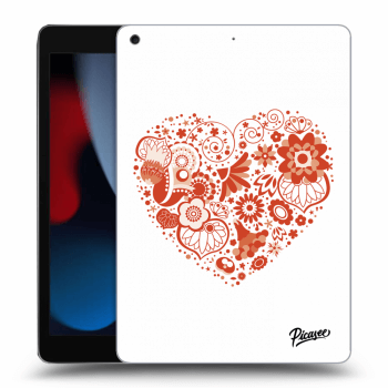 Picasee silikónový čierny obal pre Apple iPad 10.2" 2021 (9. gen) - Big heart