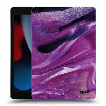Obal pre Apple iPad 10.2" 2021 (9. gen) - Purple glitter
