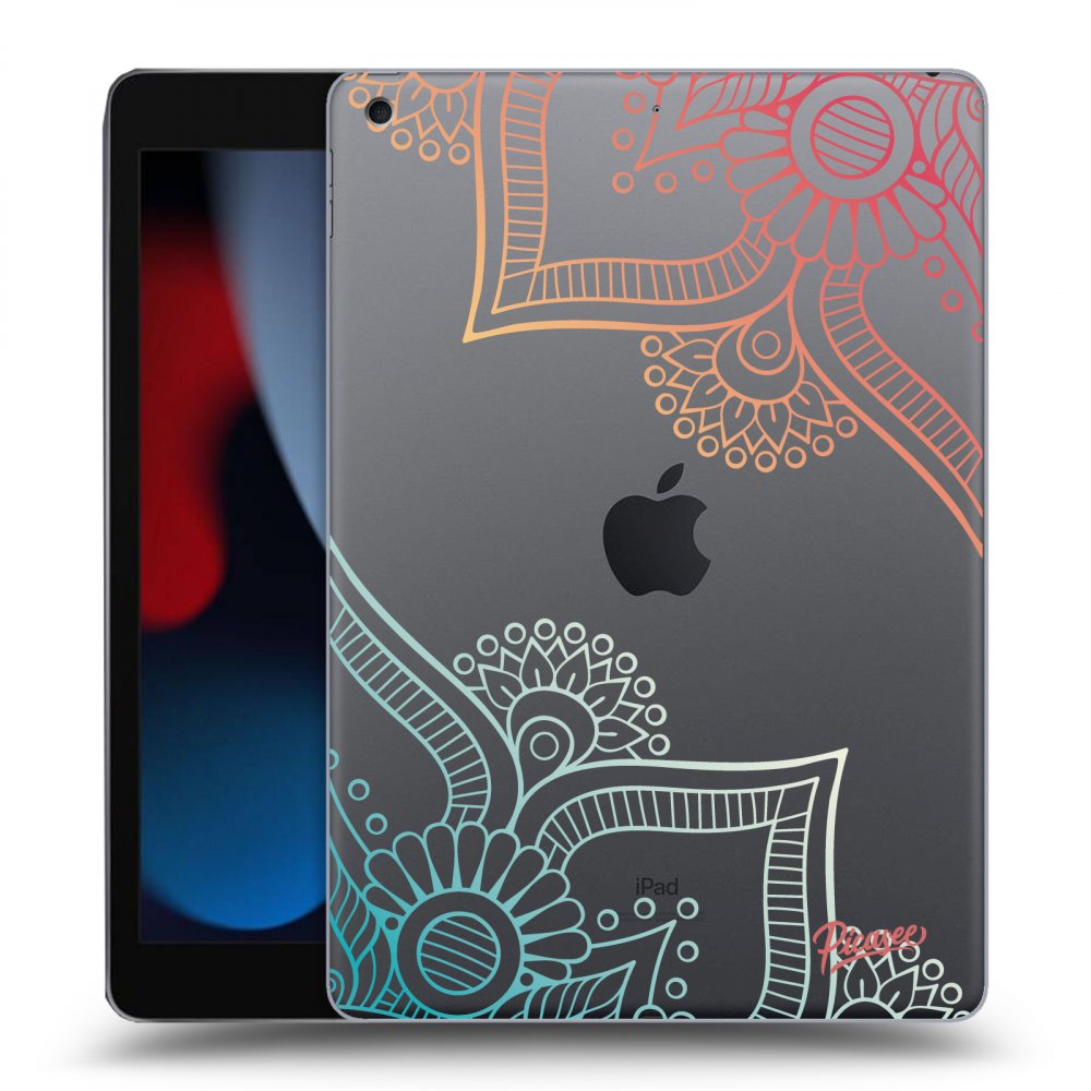 Picasee silikónový prehľadný obal pre Apple iPad 10.2" 2021 (9. gen) - Flowers pattern