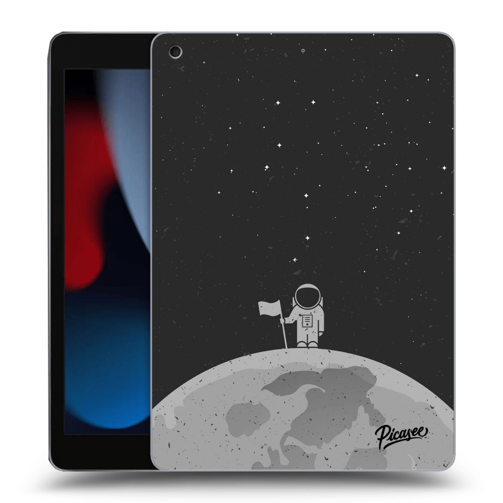 Picasee silikónový čierny obal pre Apple iPad 10.2" 2021 (9. gen) - Astronaut