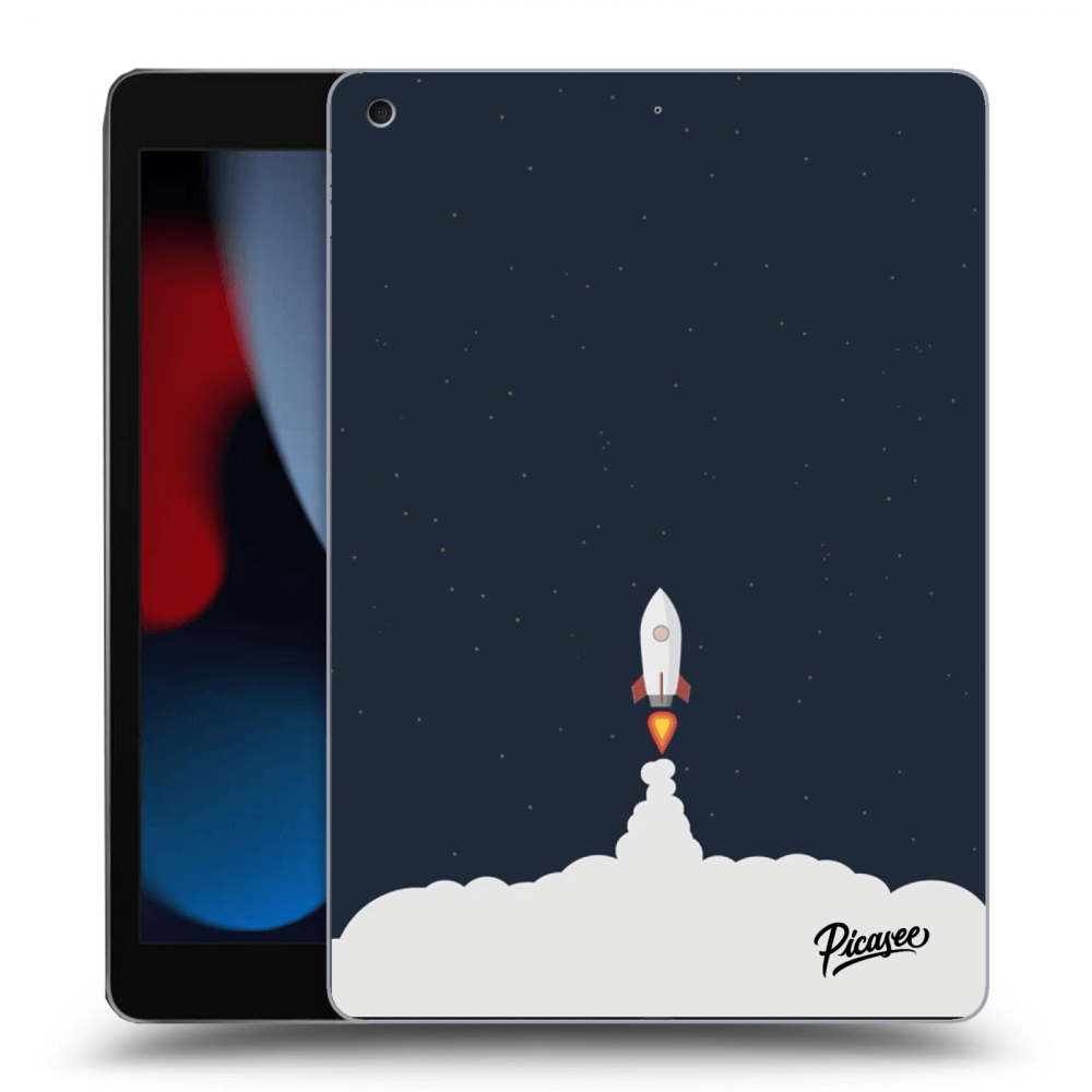 Picasee silikónový čierny obal pre Apple iPad 10.2" 2021 (9. gen) - Astronaut 2