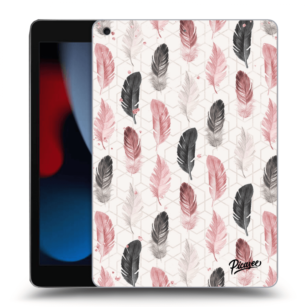 Picasee silikónový čierny obal pre Apple iPad 10.2" 2021 (9. gen) - Feather 2