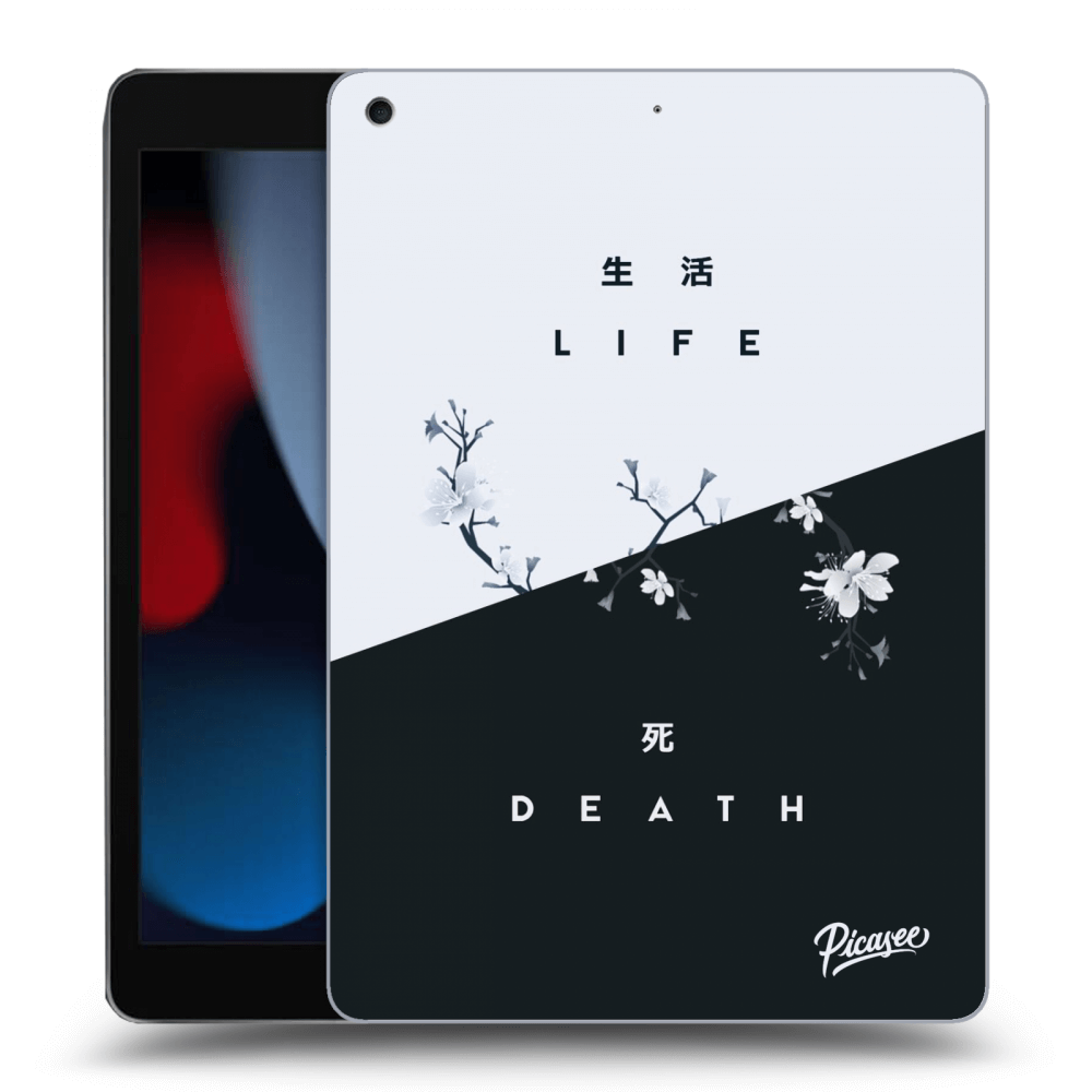 Picasee silikónový čierny obal pre Apple iPad 10.2" 2021 (9. gen) - Life - Death