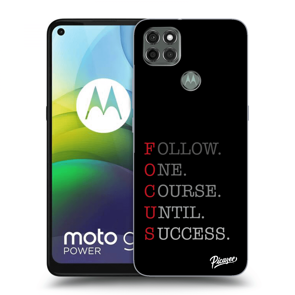 Picasee silikónový čierny obal pre Motorola Moto G9 Power - Focus