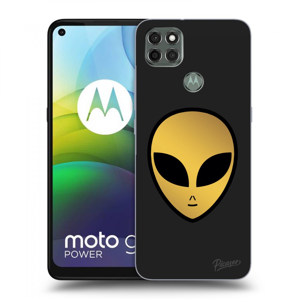 Picasee silikónový čierny obal pre Motorola Moto G9 Power - Earth - Alien