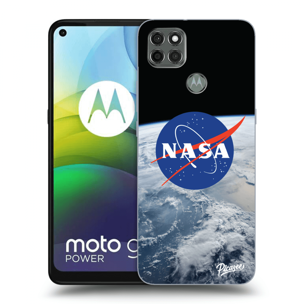 Picasee silikónový čierny obal pre Motorola Moto G9 Power - Nasa Earth