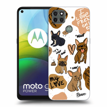 Picasee silikónový čierny obal pre Motorola Moto G9 Power - Frenchies