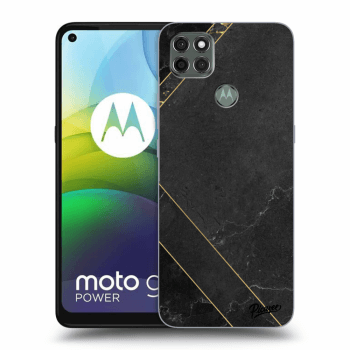 Picasee silikónový čierny obal pre Motorola Moto G9 Power - Black tile