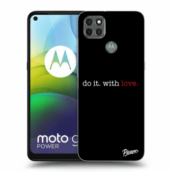 Picasee silikónový čierny obal pre Motorola Moto G9 Power - Do it. With love.