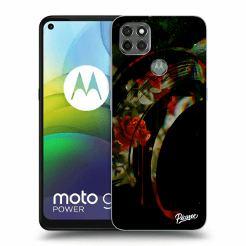Picasee silikónový čierny obal pre Motorola Moto G9 Power - Roses black