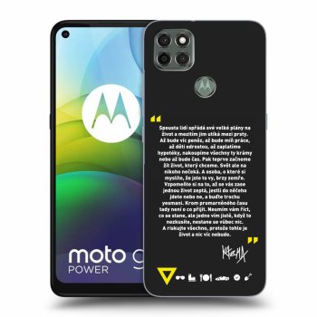 Picasee silikónový čierny obal pre Motorola Moto G9 Power - Kazma - BUĎTE TROCHU YESMANI