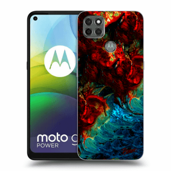 Picasee silikónový čierny obal pre Motorola Moto G9 Power - Universe