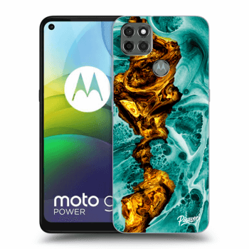 Picasee silikónový čierny obal pre Motorola Moto G9 Power - Goldsky