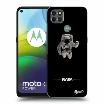 Picasee silikónový čierny obal pre Motorola Moto G9 Power - Astronaut Minimal