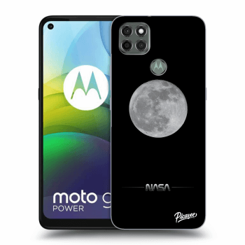 Picasee silikónový čierny obal pre Motorola Moto G9 Power - Moon Minimal