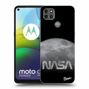 Picasee silikónový čierny obal pre Motorola Moto G9 Power - Moon Cut
