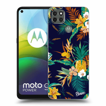Picasee silikónový čierny obal pre Motorola Moto G9 Power - Pineapple Color