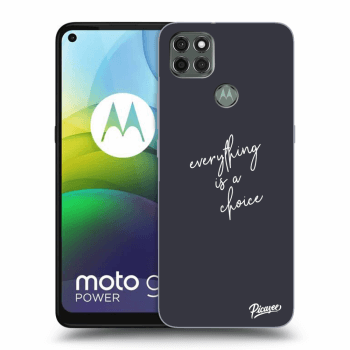Picasee silikónový čierny obal pre Motorola Moto G9 Power - Everything is a choice